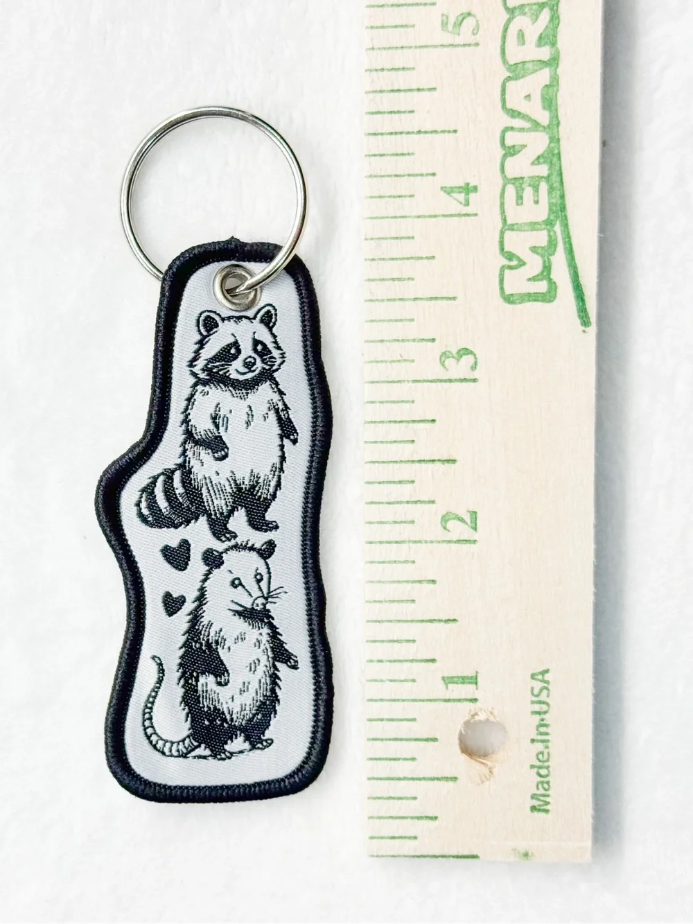 Raccoon & Possum “You’re Weird I’ll Keep You” Keychain
